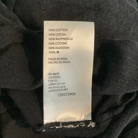 Anthropologie Saturday Sunday Black Stone Washed 3/4 Sleeve Maxi Dress Large - Picture 6 of 7